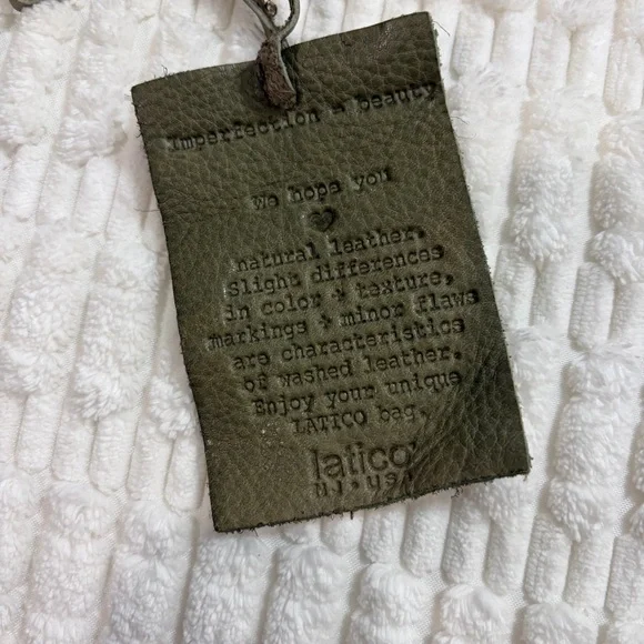 BNWOT Latico Olive Leather Crossbody Bag - Picture 6 of 6